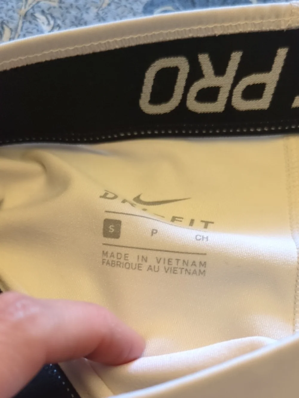 Nike Pro White Very Fitted Athletic Shorts